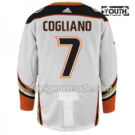 Kinder Eishockey Anaheim Ducks Trikot ANDREW COGLIANO 7 Adidas Weiß Authentic